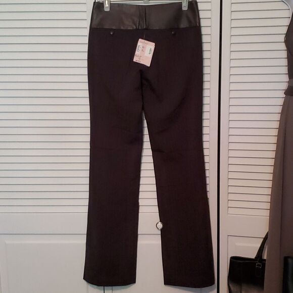 Ciello Couture Brown Pinstriped Trousers - Picture 7 of 7